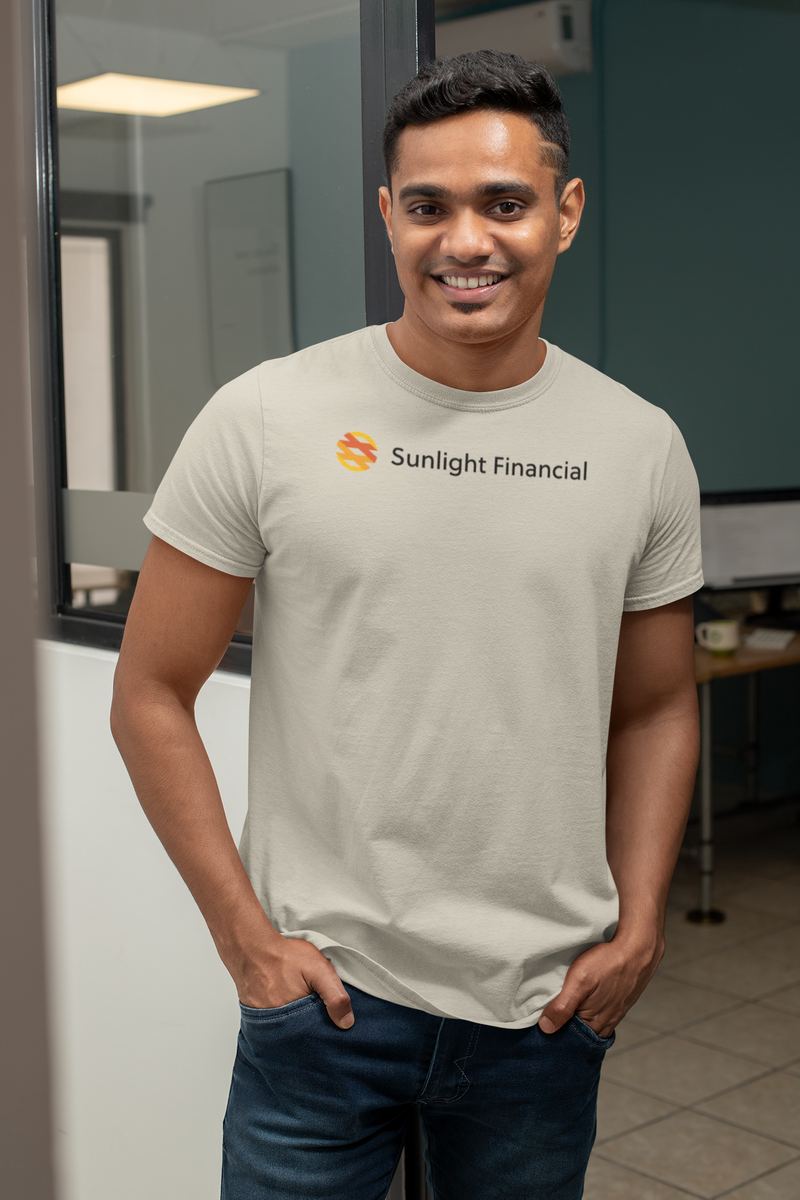 Load image into Gallery viewer, Sunlight Financial T-Shirt - Solar Financing Industry Logo Tee
