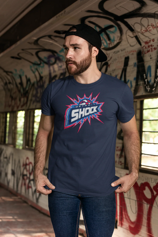 Detroit Shock Michigan Women's National Basketball Association 1998-2009 T-shirt