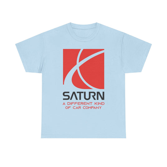 Saturn A Different Kind of Car Company Red S Logo T-shirt