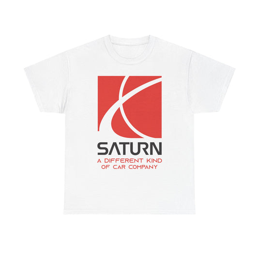 Saturn A Different Kind of Car Company Red S Logo T-shirt