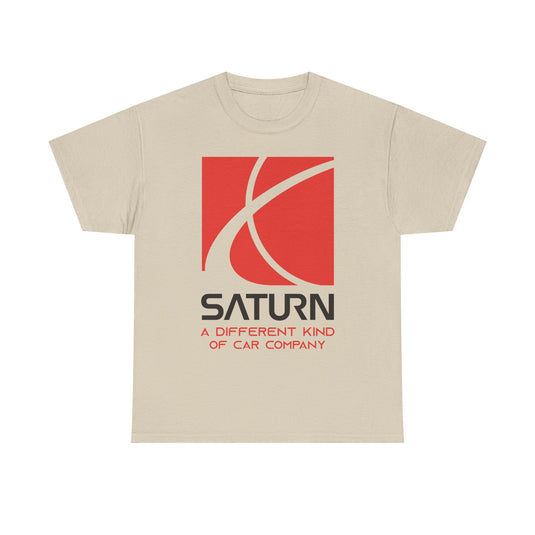 Saturn A Different Kind of Car Company Red S Logo T-shirt