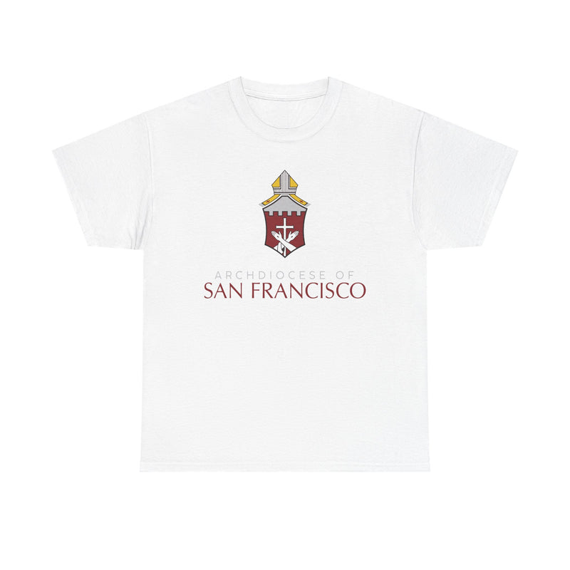 Load image into Gallery viewer, Archdiocese of San Francisco T-Shirt - Religious Org Bankrupt Logo Tee
