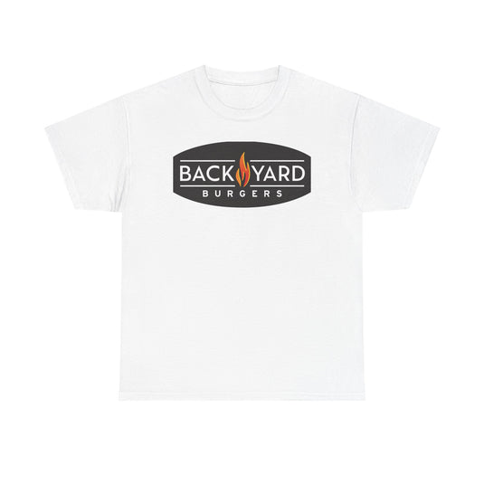 Back Yard Burgers T-Shirt - Restaurant Industry Bankrupt Defunct Logo Tee