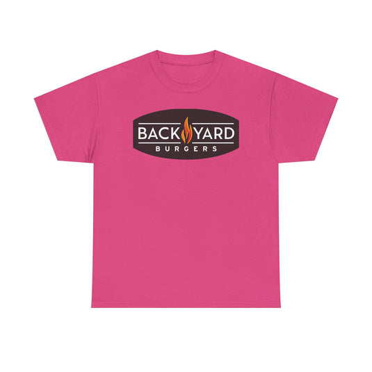 Back Yard Burgers T-Shirt - Restaurant Industry Bankrupt Defunct Logo Tee