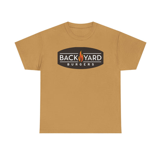 Back Yard Burgers T-Shirt - Restaurant Industry Bankrupt Defunct Logo Tee