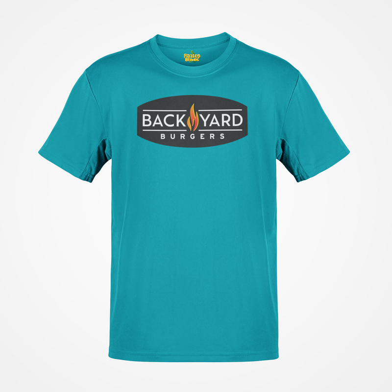 Load image into Gallery viewer, Back Yard Burgers T-Shirt - Restaurant Industry Bankrupt Defunct Logo Tee
