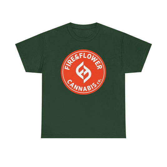 Fire & Flower T-Shirt - Cannabis Industry Bankrupt Defunct Logo Tee