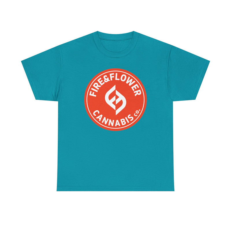 Load image into Gallery viewer, Fire &amp; Flower T-Shirt - Cannabis Industry Bankrupt Defunct Logo Tee
