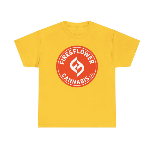 Fire & Flower T-Shirt - Cannabis Industry Bankrupt Defunct Logo Tee