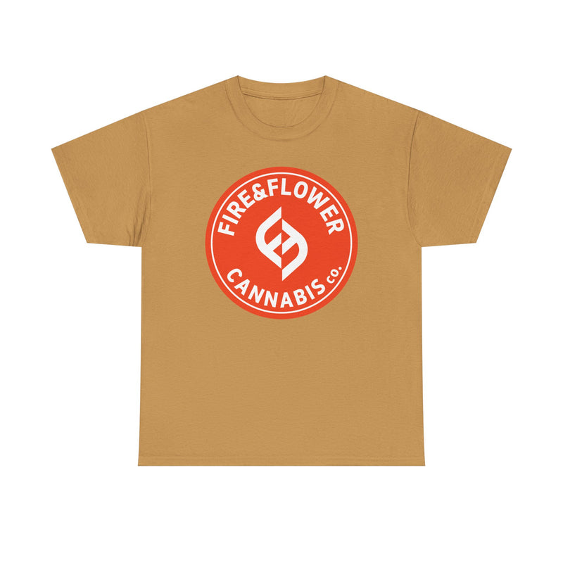 Load image into Gallery viewer, Fire &amp; Flower T-Shirt - Cannabis Industry Bankrupt Defunct Logo Tee
