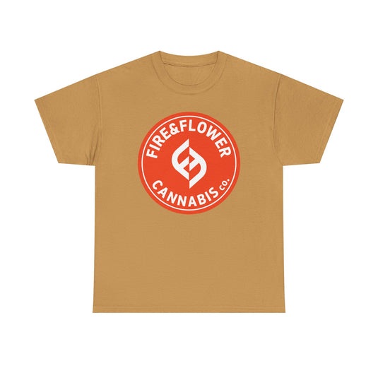 Fire & Flower T-Shirt - Cannabis Industry Bankrupt Defunct Logo Tee