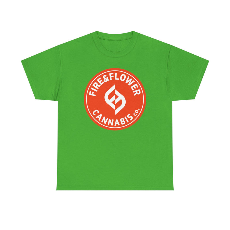 Load image into Gallery viewer, Fire &amp; Flower T-Shirt - Cannabis Industry Bankrupt Defunct Logo Tee
