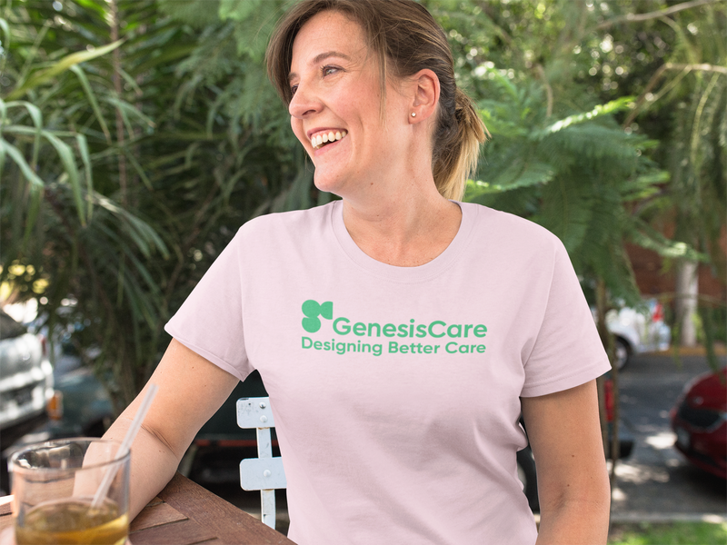 Load image into Gallery viewer, GenesisCare T-Shirt - Oncology Industry Bankrupt Defunct Logo Tee
