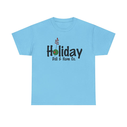 Holiday Deli and Ham T-Shirt - Restaurant Industry Bankrupt Defunct Logo Tee