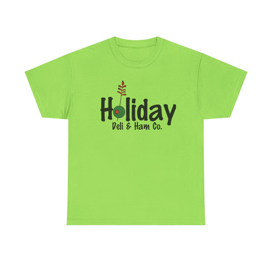 Holiday Deli and Ham T-Shirt - Restaurant Industry Bankrupt Defunct Logo Tee