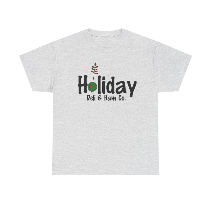 Load image into Gallery viewer, Holiday Deli and Ham T-Shirt - Restaurant Industry Bankrupt Defunct Logo Tee
