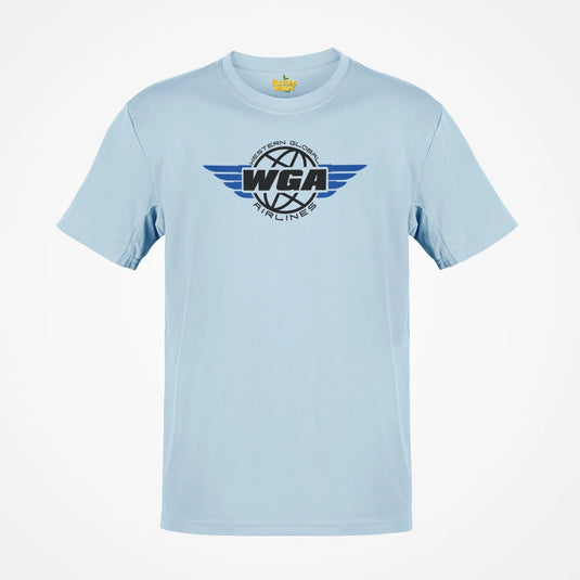 Western Global Airlines T-Shirt - Aviation Industry Bankrupt Logo Tee