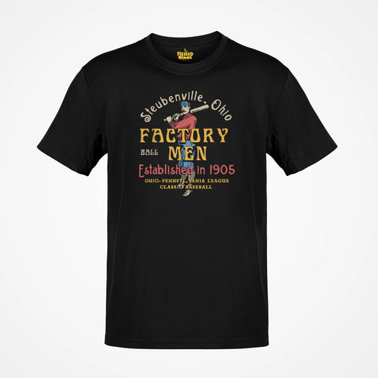 Steubenville Ohio Factory Men Nostalgic Retro Baseball Team T-shirt