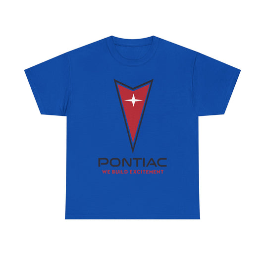 Pontiac We Build Excitement Red Arrow Star Logo Classic T-shirt
