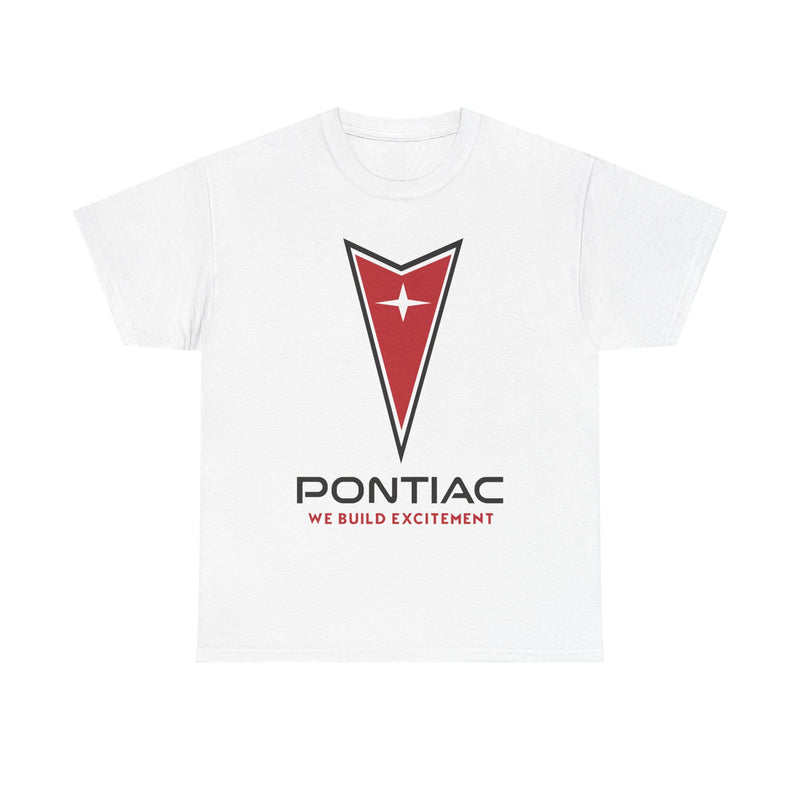 Load image into Gallery viewer, Pontiac We Build Excitement Red Arrow Star Logo Classic T-shirt
