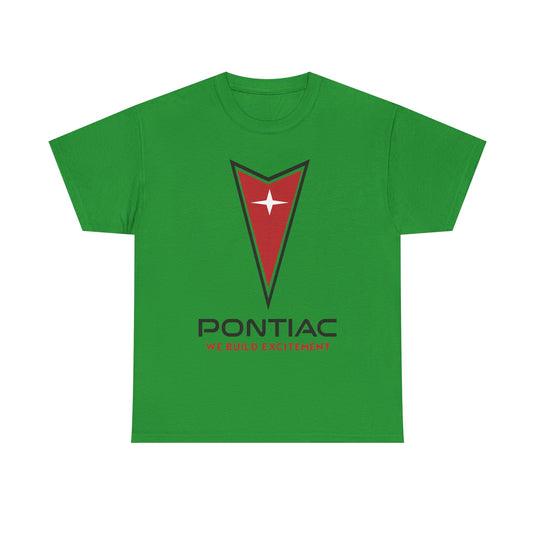 Pontiac We Build Excitement Red Arrow Star Logo Classic T-shirt