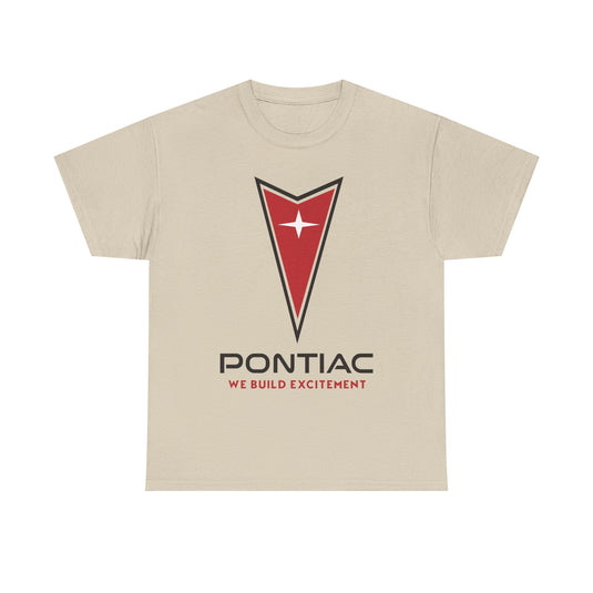 Pontiac We Build Excitement Red Arrow Star Logo Classic T-shirt