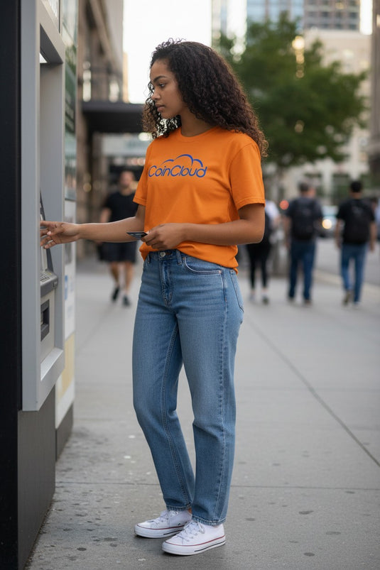 Cash Cloud T-Shirt - Bitcoin ATM Industry Bankrupt Logo Tee