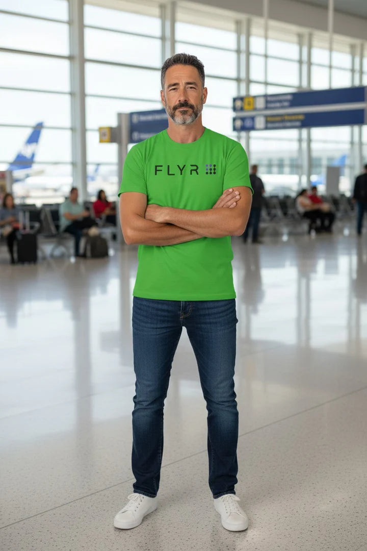 Load image into Gallery viewer, FLYR T-Shirt - Airline Industry Bankrupt Logo Tee
