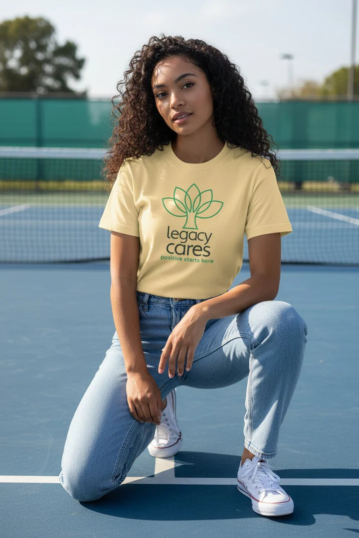 Load image into Gallery viewer, Legacy Cares T-Shirt - Nonprofit Sports Industry Bankrupt Logo Tee

