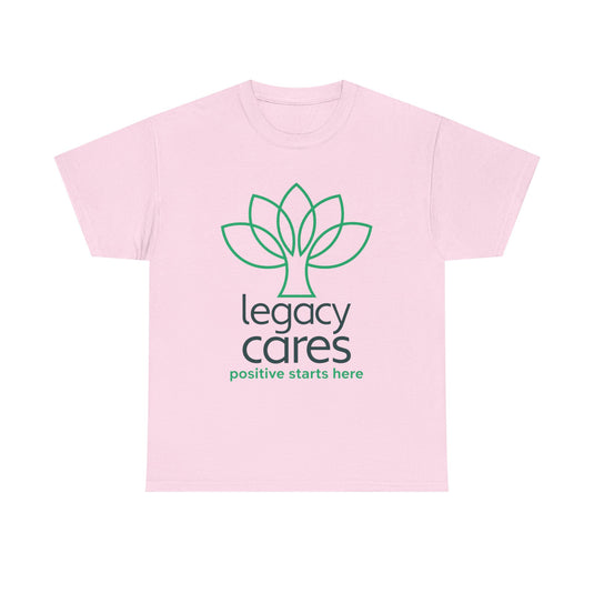 Legacy Cares T-Shirt - Nonprofit Sports Industry Bankrupt Logo Tee