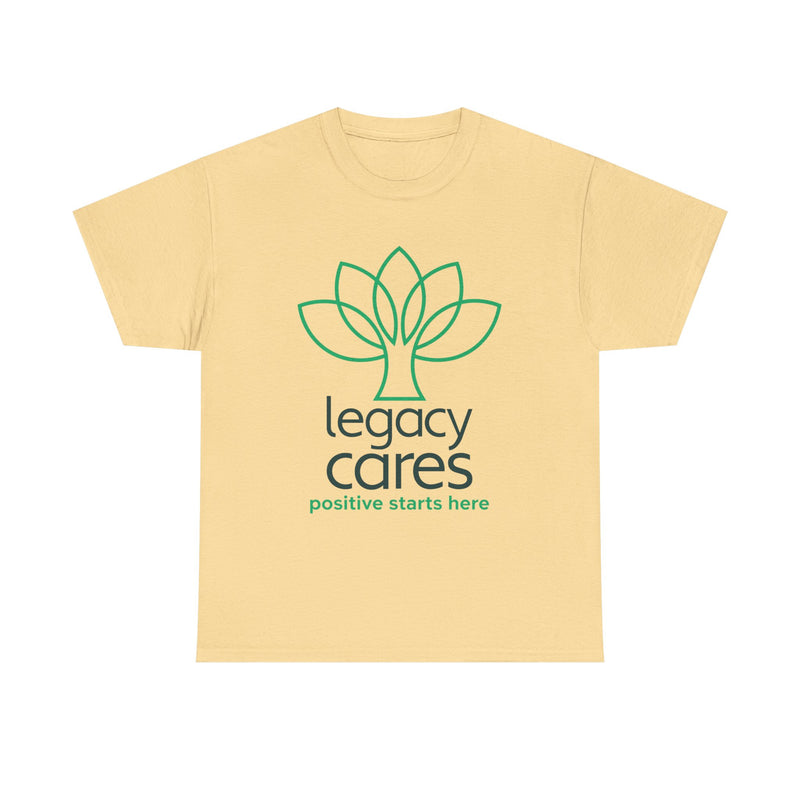 Load image into Gallery viewer, Legacy Cares T-Shirt - Nonprofit Sports Industry Bankrupt Logo Tee
