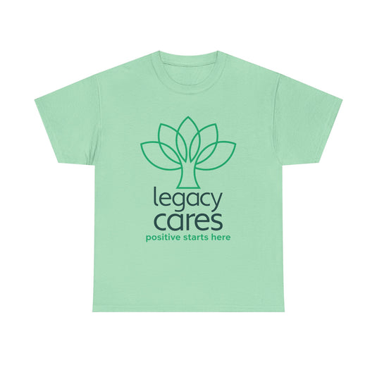 Legacy Cares T-Shirt - Nonprofit Sports Industry Bankrupt Logo Tee