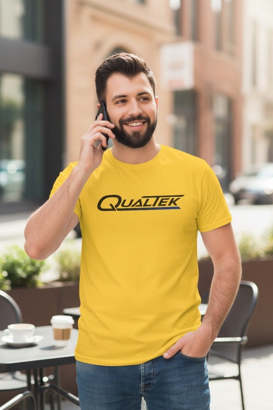 QualTek Services T-Shirt - Telecom Services Industry Bankrupt Logo Tee