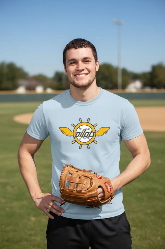 Seattle Pilots Gold Logo Nostalgic Retro Baseball Team T-shirt