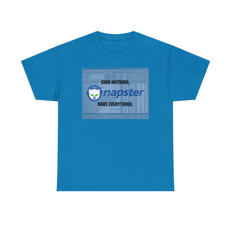 Load image into Gallery viewer, Napster Own Nothing Have Everything Nostalgic Logo T-shirt
