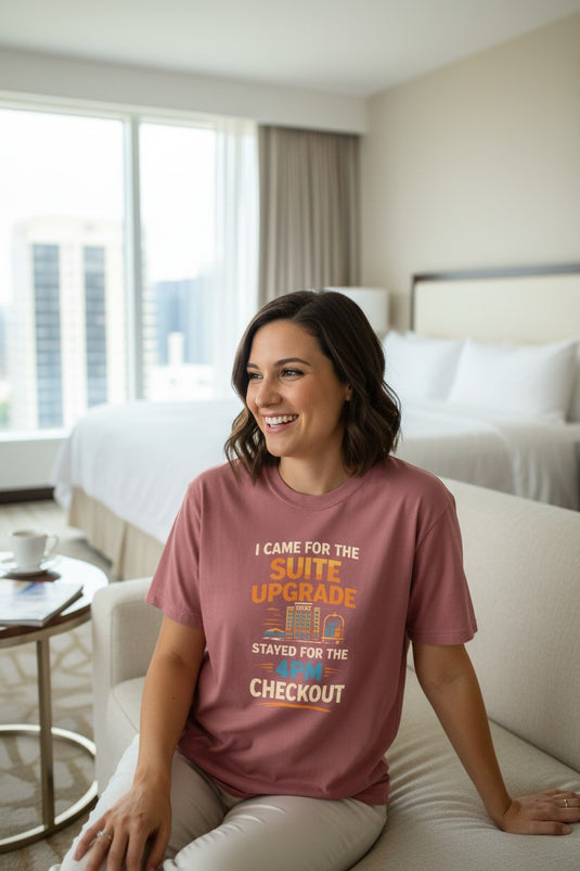 Suite Upgrade Late Checkout Credit Card Points Miles T-shirt