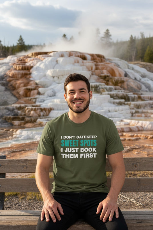 Gatekeep Travel Sweet Spots Credit Card Points Miles Teal T-shirt