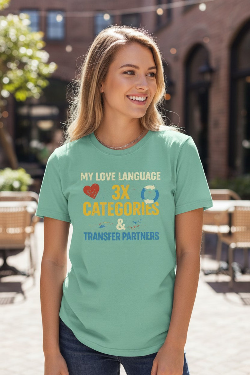 Load image into Gallery viewer, Credit Card Love Language Funny Points Miles Travel T-shirt
