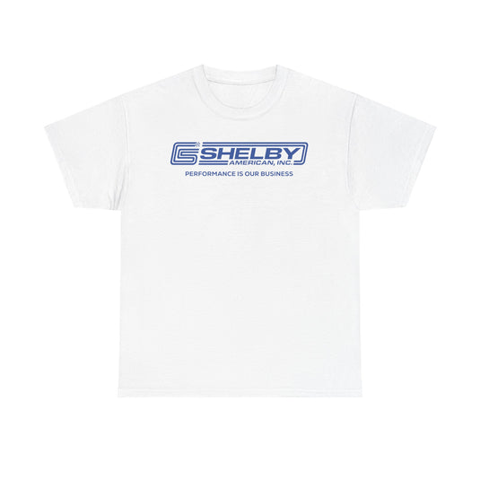 Shelby American Inc Performance Is Our Business Cobra Logo T-shirt