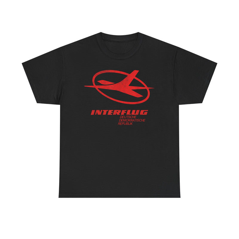 Load image into Gallery viewer, German Interflug Airlines Retro Nostalgic T-shirt
