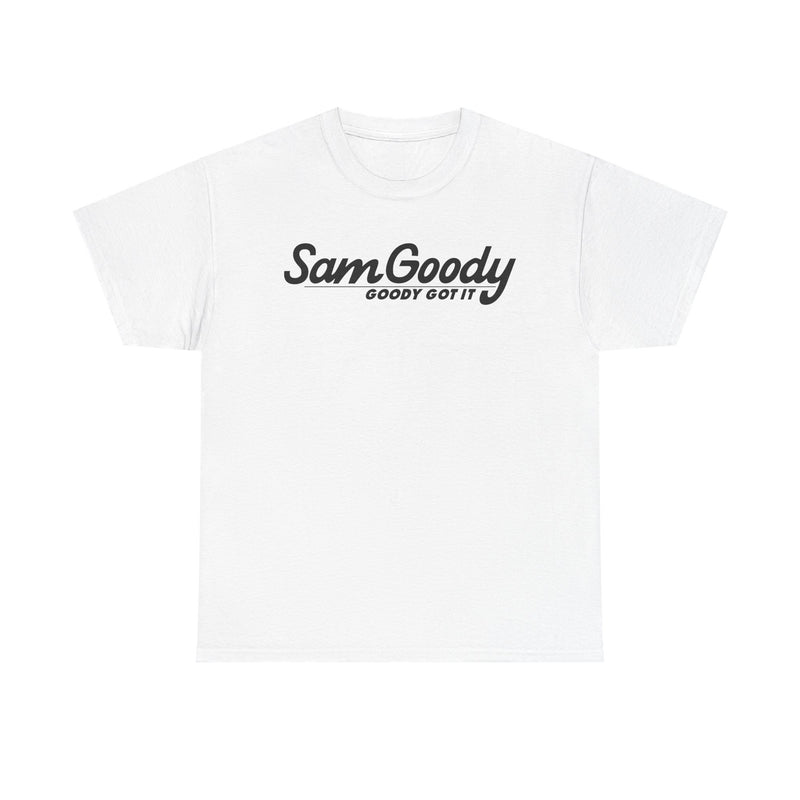 Load image into Gallery viewer, Sam Goody Goody Got It Black Logo Music Entertainment Store Nostalgic T-shirt
