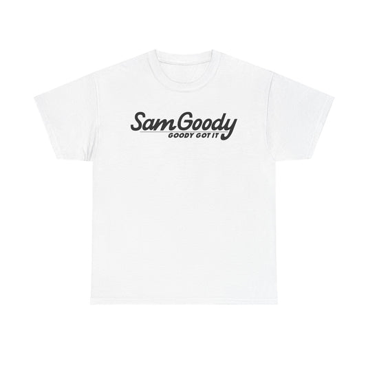 Sam Goody Goody Got It Black Logo Music Entertainment Store Nostalgic T-shirt