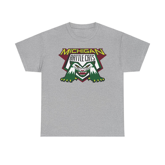 Michigan Battle Cats Midwest League 1995-2002 Baseball T-shirt