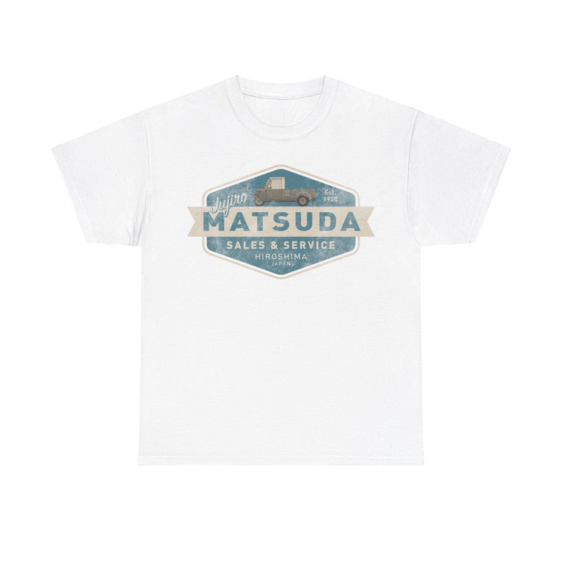 Load image into Gallery viewer, Jujiro Matsuda Est 1920 Mazda Hiroshima Japan Car T-shirt
