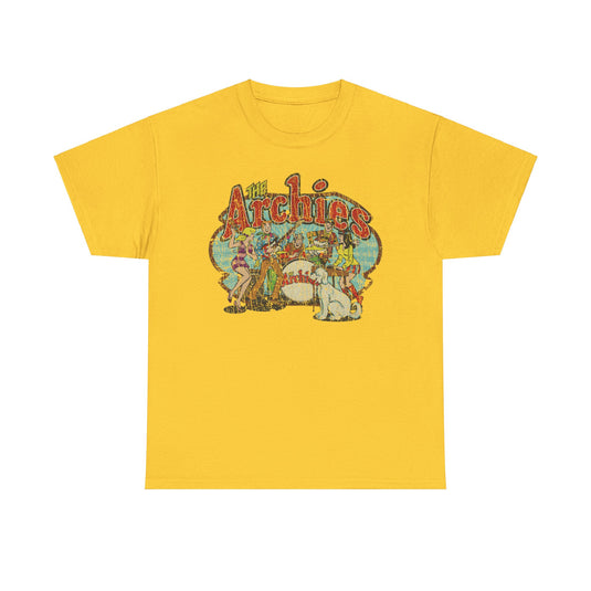 The Archies 1967 Archie Comics Rock Band Illustrated Comic Book T-shirt