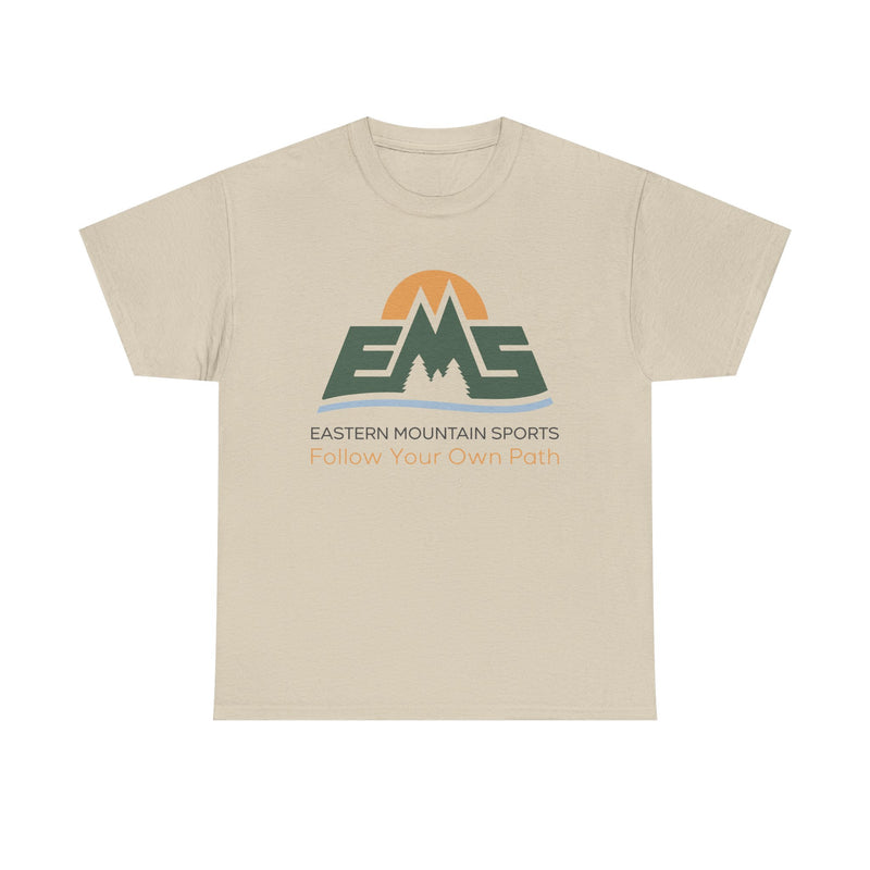 Load image into Gallery viewer, Eastern Mountain Sports T-Shirt Defunct Outdoor Retailer Follow Your Own Path Tee
