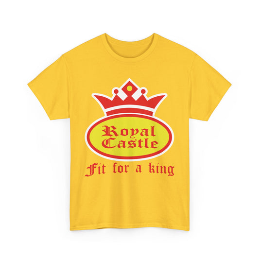 Royal Castle Fit For King Vintage Restaurant Logo Burger T-Shirt