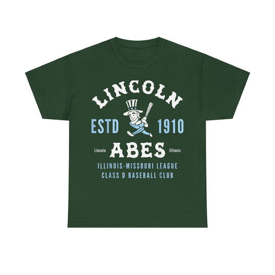 Lincoln Abes Est 1910 Illinois Baseball T-shirt