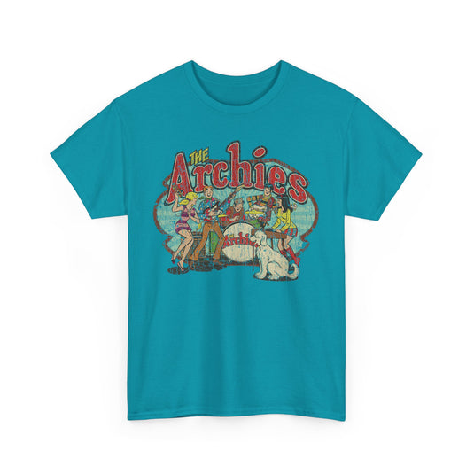 The Archies 1967 Archie Comics Rock Band Illustrated Comic Book T-shirt