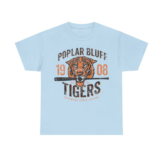 Poplar Bluffs Tigers Est 1908 Missouri Baseball T-shirt